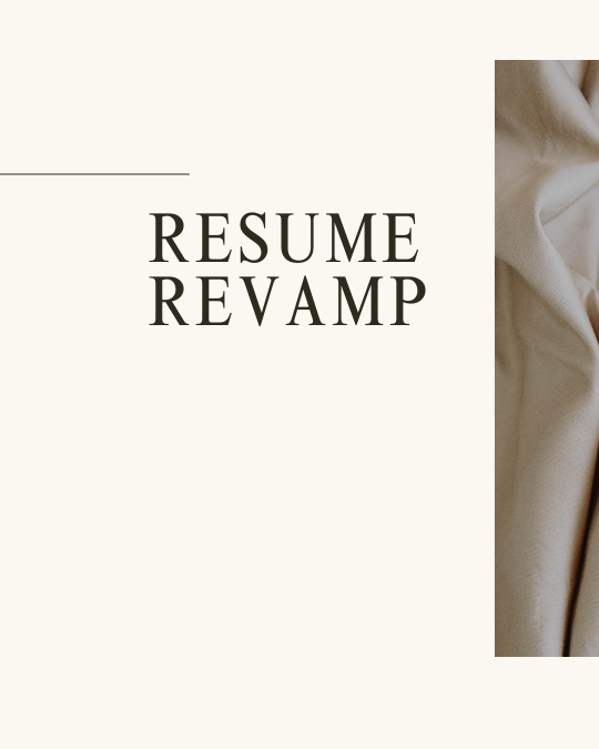 Resume Revamp Mini-Deck